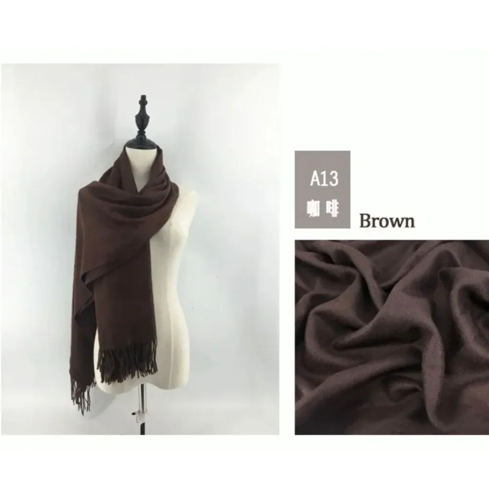 Winter Men Women Warm Cashmere Thick Scarf Shawl Wraps Wool Scarves US Seller